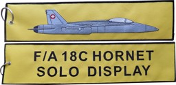 Immagine di F/A 18 Hornet solo display Schlüsselanhänger Large