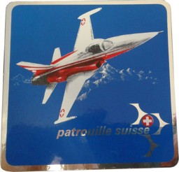 Picture of Patrouille Suisse Aufkleber Sticker Quadratisch