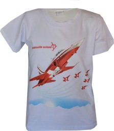 Immagine di Patrouille Suisse Kinder T-Shirt weiss