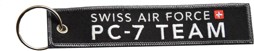 Picture of Swiss Air Force PC-7 Team Schlüsselanhänger schwarz