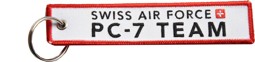 Image de Swiss Air Force PC-7 Team Schlüsselanhänger weiss