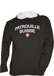 Picture of Patrouille Suisse Kapuzenpullover mit 3D Stick schwarz