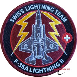 Bild von Swiss Lightning Team F-35A GLOW IN THE DARK Abzeichen Patch