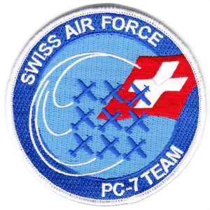 Image de Swiss Air Force PC-7 TEAM Badge   90mm