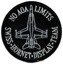 Immagine di NO AOA Swiss Hornet Display Team Abzeichen schwarz