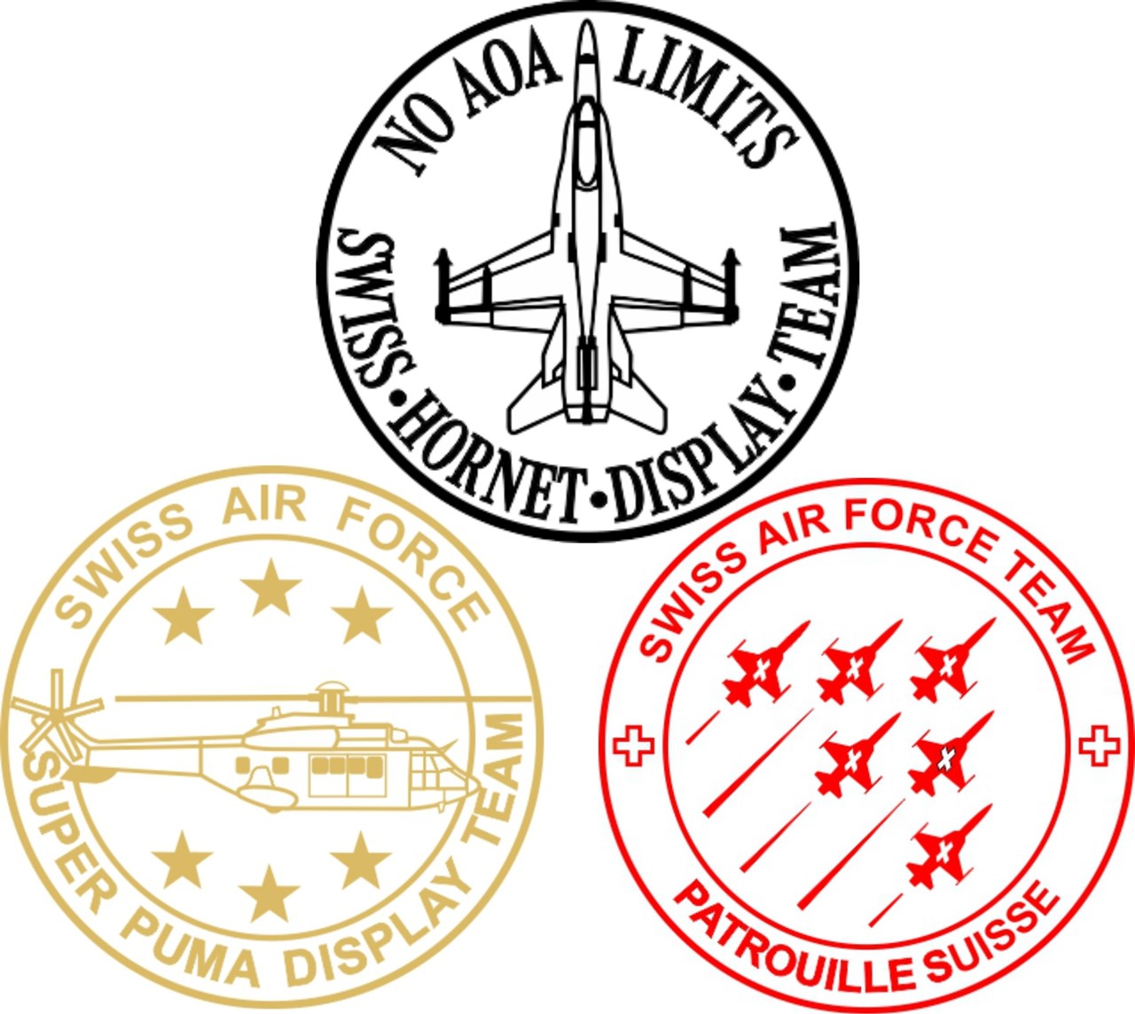 Bild für Kategorie Schweizer Luftwaffe Display Teams