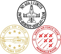 Immagine per categoria Adesivi forze aeree svizzere