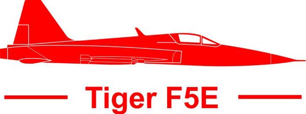Bild von Tiger F5E mit Schrift Standard Rechts