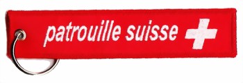 Bild von Patrouille Suisse Schlüsselanhänger Schriftzug rot