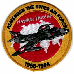 Bild von Hawker Hunter Patch Remember the Swiss Air Force