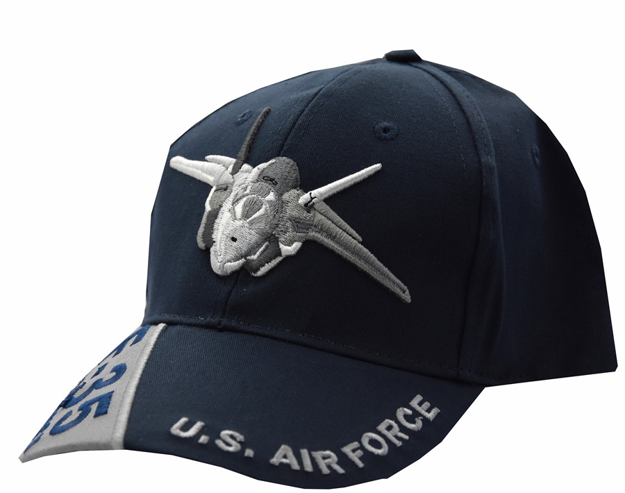 Image de F-35 Lightning II U.S. Air Force Mütze Cap Navy blau