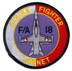 Bild von F/A-18 Swiss Hornet Team abzeichen rot-gelb Patch