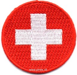 Bild von Schweizer Luftwaffe rund Flagge Aufnäher Abzeichen