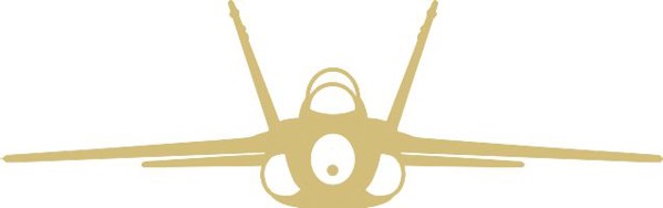Picture of F/A-18 Hornet Front Autoaufkleber 120mm