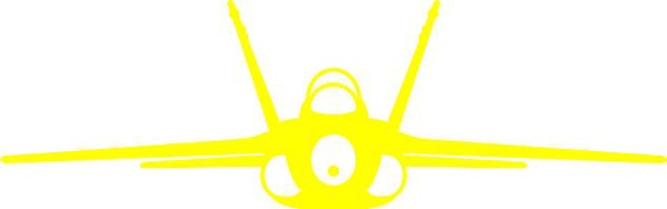 Image de F/A-18 Hornet Front Autoaufkleber 120mm