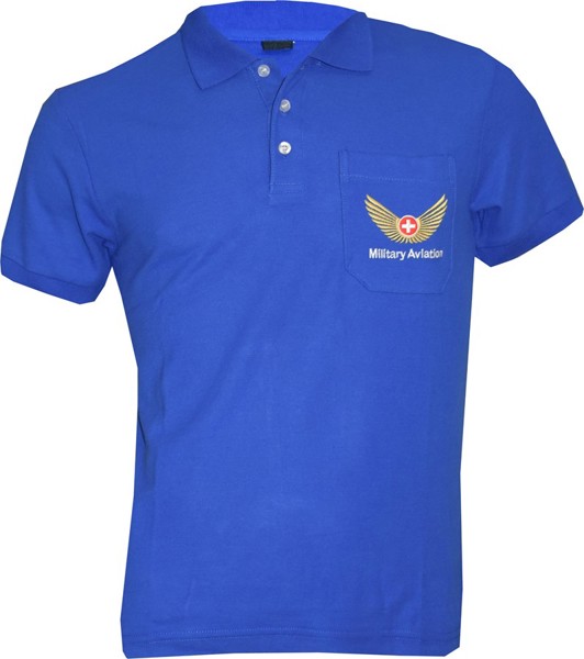 Bild von Polo Shirt, Military Aviation blau