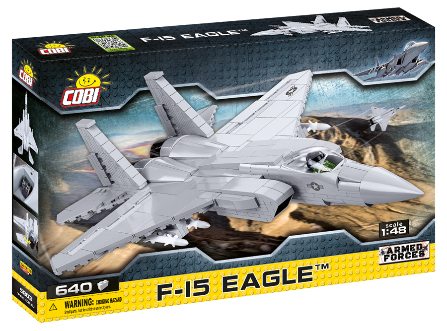 Cobi maquette F15 Eagle. Ce modèle d'avion F-15 Eagle a été