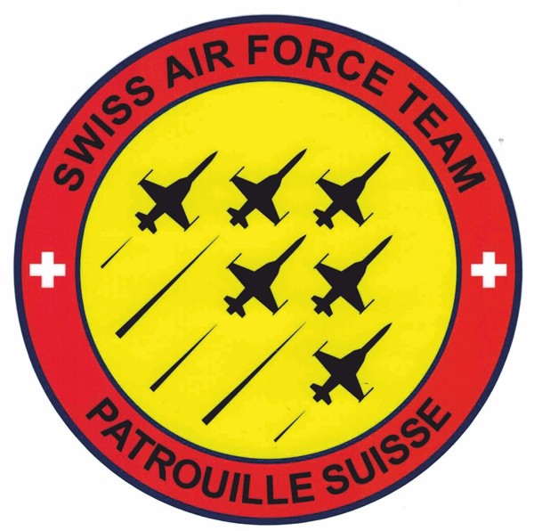 Bild von Patrouille Suisse Logo Autoaufkleber gross