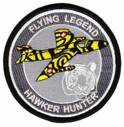 Bild von Hawker Hunter in den Tiger Farben