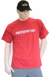 Bild von Remove before flight T-Shirt