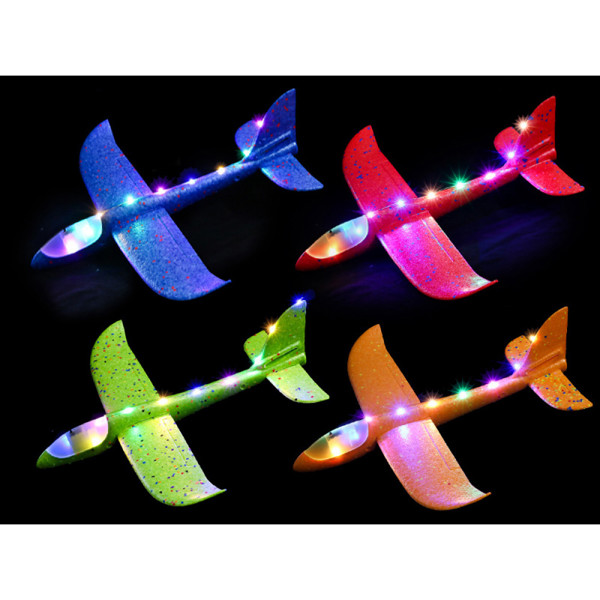 Bild von Styropor Flieger Wurfgleiter Spielzeug mit Blinkfunktion 