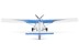 Bild von Pilatus PC-6 HB-FKM Para Centro Locarno blau Diecast Metallmodell 1:72