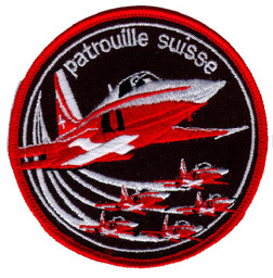 Bild von Patrouille Suisse Tiger Abzeichen Front schwarz