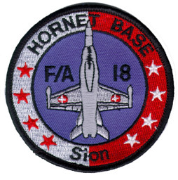 Bild von FA-18 Hornet Base Sion Stoffabzeichen