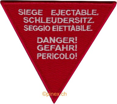 Bild von Schleudersitz Patch Schweizer Luftwaffe