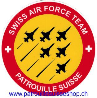 Bild von Patrouille Suisse Aufkleber rund