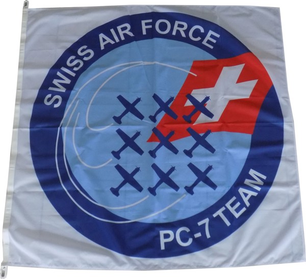 Bild von Swiss Air Force PC-7 Team Flagge Fahne